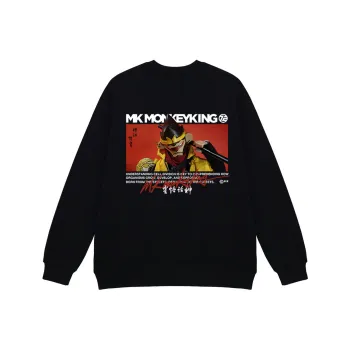 MK MONKEY KING Sweatshirt Unisex Black