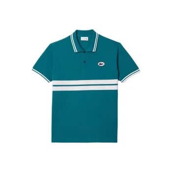 LACOSTE Polo Shirt Men's Emerald Blue