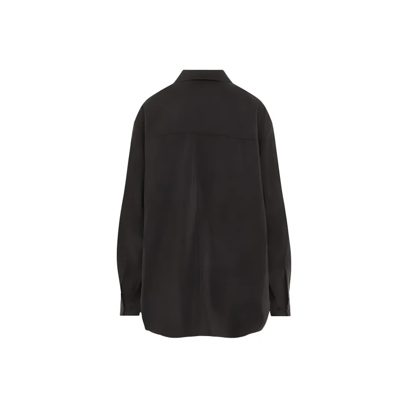 Lemaire Tie Detailed Long Shirt-1