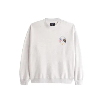 Abercrombie＆Fitch Sweatshirts Men Light Gray