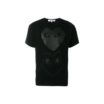 CDG Play T Shirts Men Black