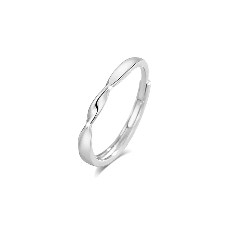BLANK IN BLANK Sterling Silver Rings Unisex-5