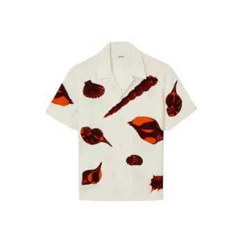 Sandro Graphic print Notched collar Shirt