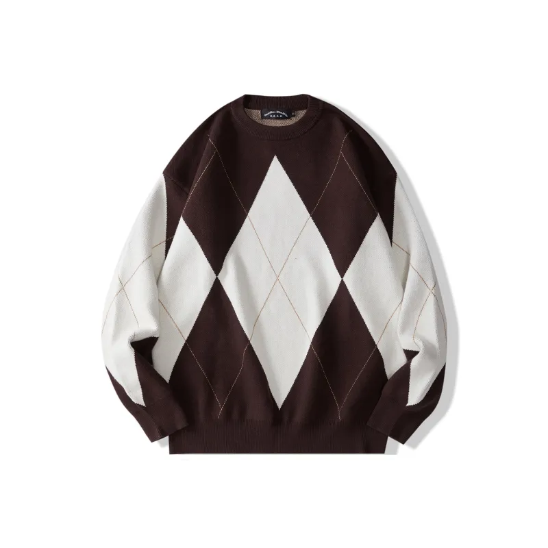 I'm David Knitwear Unisex Coffee Pattern-0