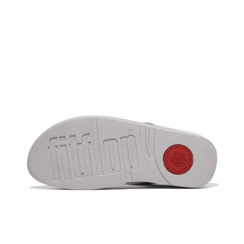 FITFLOP Rubber Sole Abrasion Resistant Flip Flops Women's Silver-3