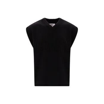 MM6 Maison Margiela V Neck Knitted Vest