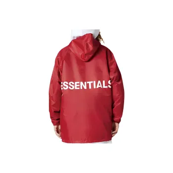 Fear Of God Essentials Graphic Hooded Coach Jacket