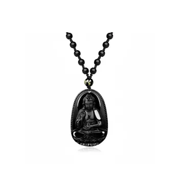 SUNFEEL Obsidian Necklaces Unisex