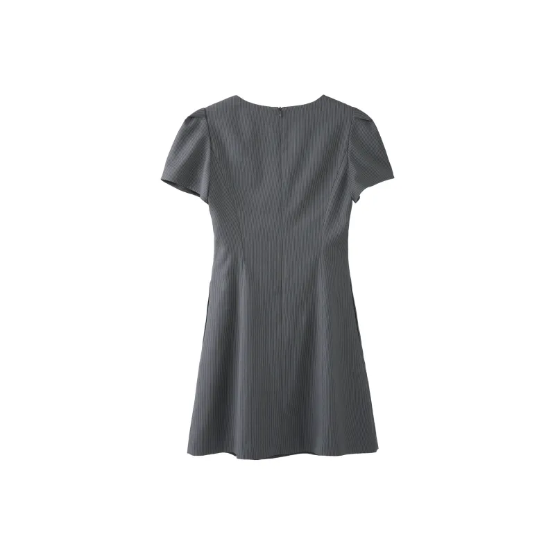 Fstudio Short Sleeved Dress Women's Gray-2