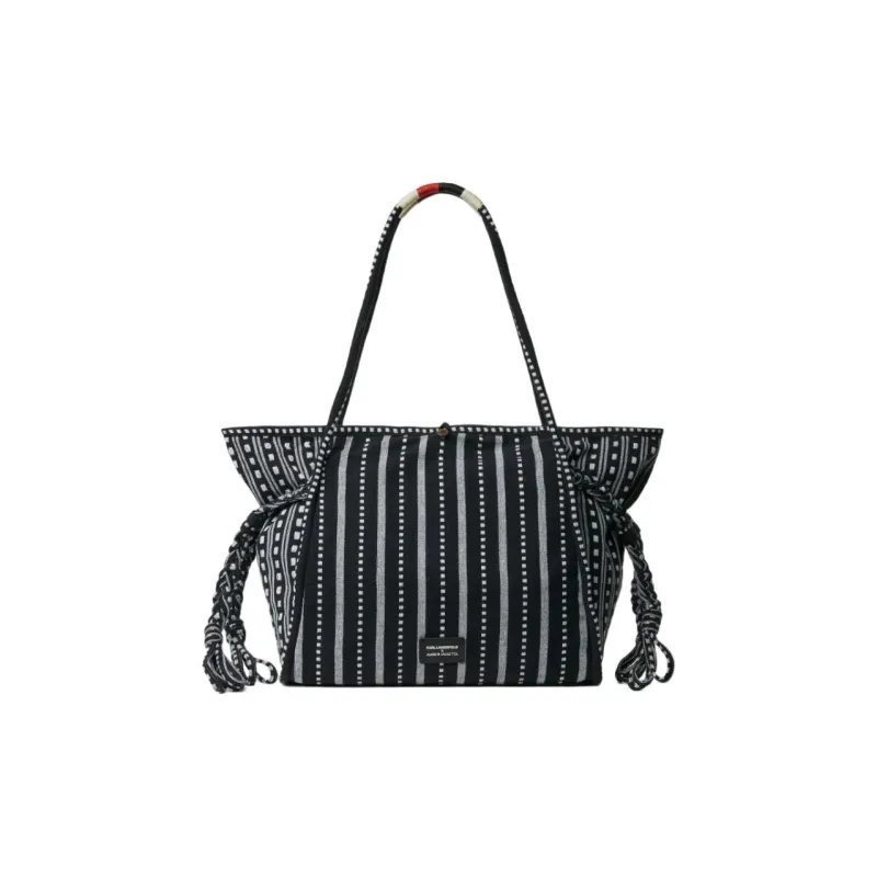 KARL LAGERFELD / Karl Lagerfeld Jeans X Amber Valletta Striped Tote Bag-1