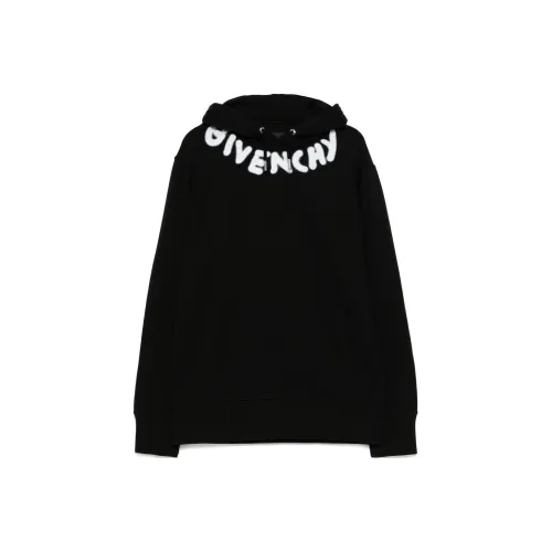 Givenchy Graffiti effect Logo Print Hoodies