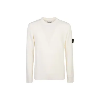 STONE ISLAND Logo Patch Crewneck Jumper