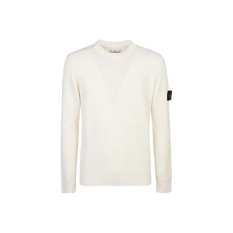 STONE ISLAND Logo Patch Crewneck Jumper-0