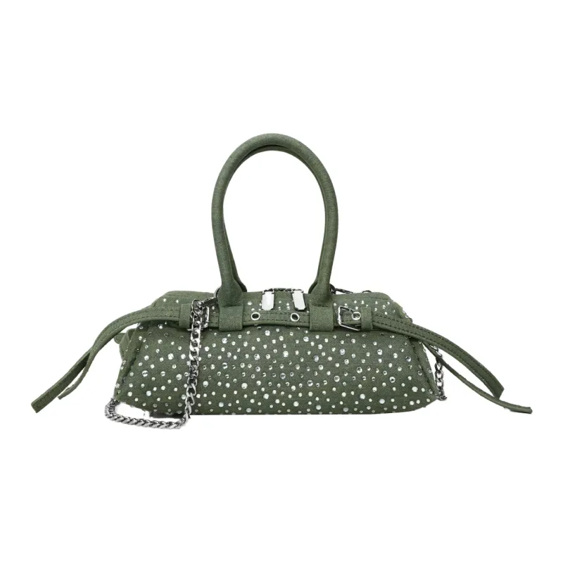 Yalu PU One Shoulder Handbag Women's Light Blue/Dark Blue/Black/Green-7