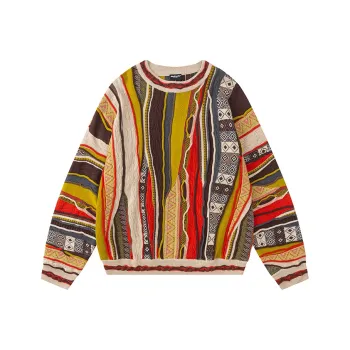 MEDRIA Knitwear Unisex Yellow Red