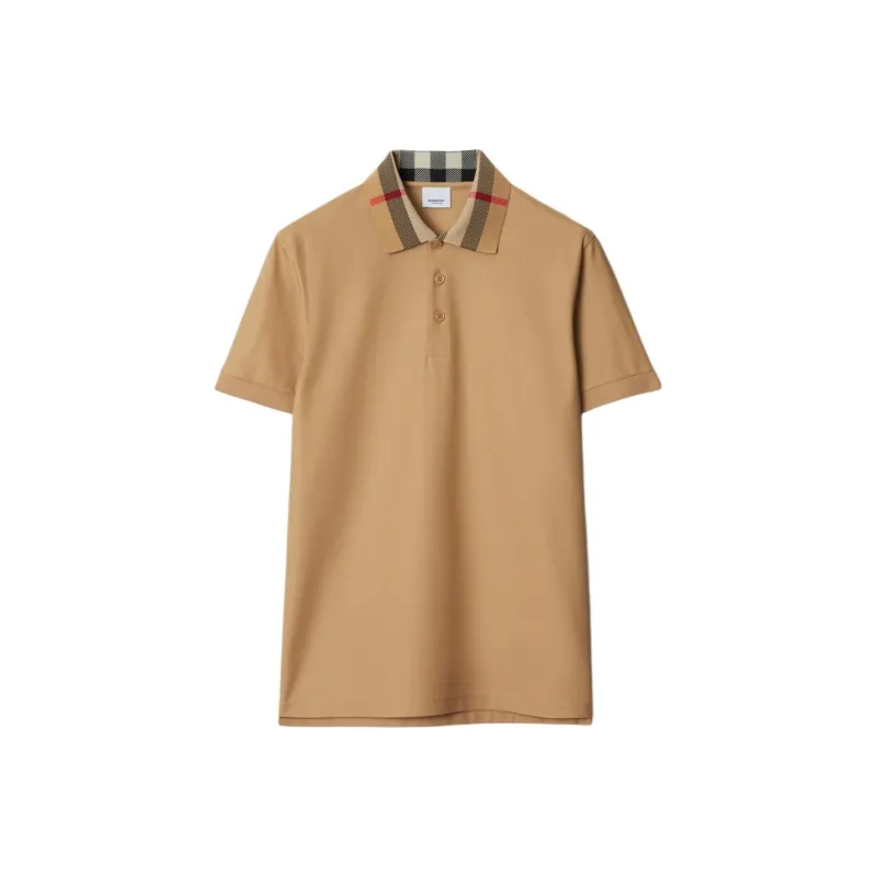 Burberry Vintage Check detail Cotton Polo Shirt-0