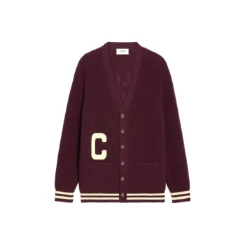 CELINE College Cardigan In Cotton