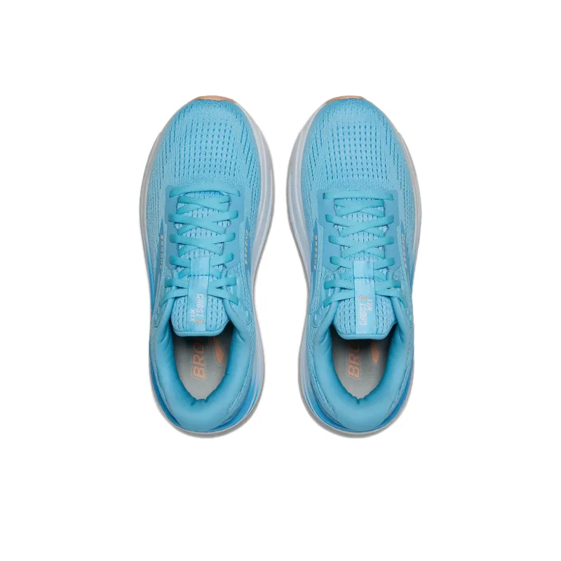 Brooks Ghost Max 2 Anti Slip Wear Resistant Low Top Running Shoes Women's Blue-3