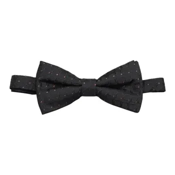 GOLDLION Mulberry Silk Bow Tie Men's Black