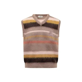 ETRO V Neck Sleeveless Knitted Jumper