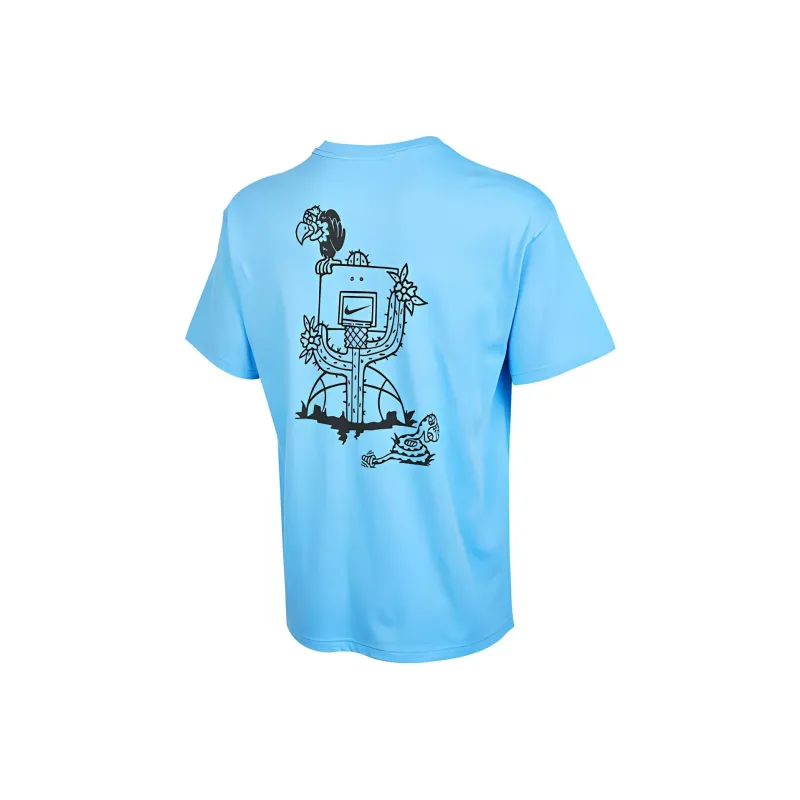 Nike T Shirts Men Blue-1