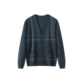 H YXIANG Cashmere Sweaters Men