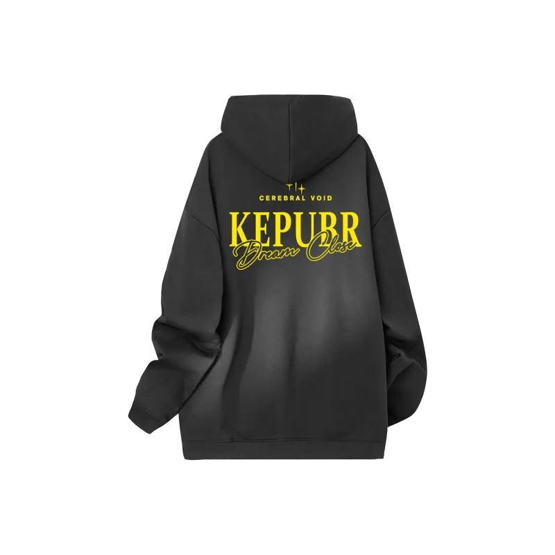 Kepu Sweatshirt Unisex Black Yellow Logo-0