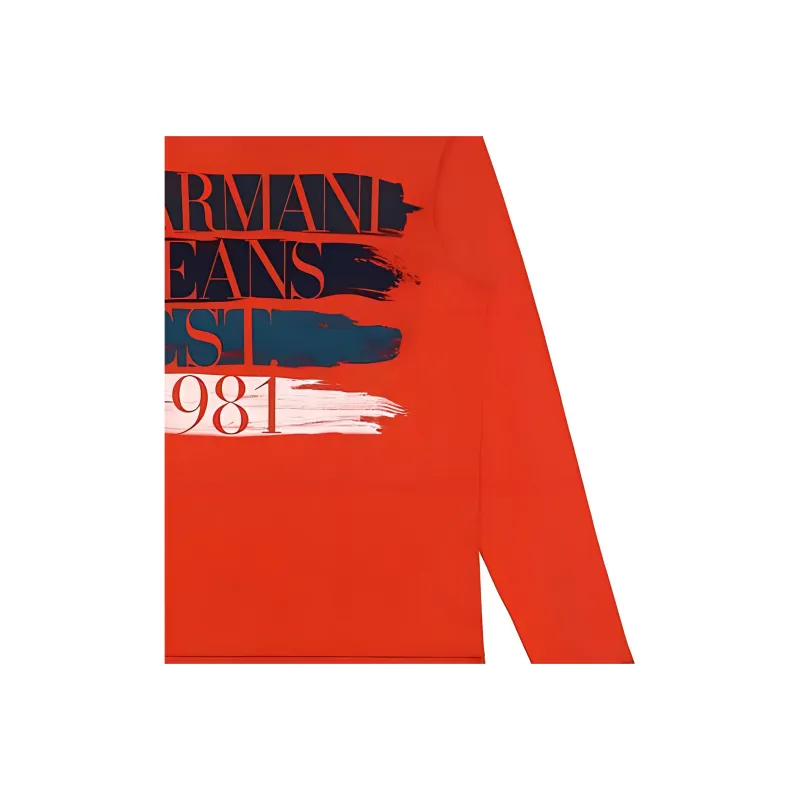 ARMANI JEANS T Shirts Men Orange-2