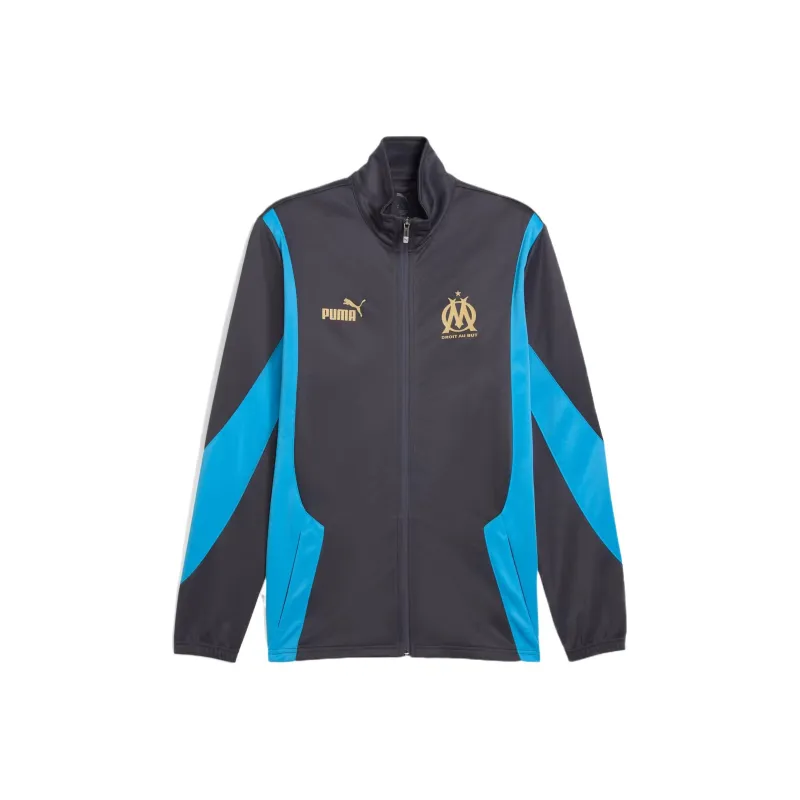 PUMA OlympiqueMarseille FTBLNRGY+ Jackets & Coats Men's Galaxy Gray-0