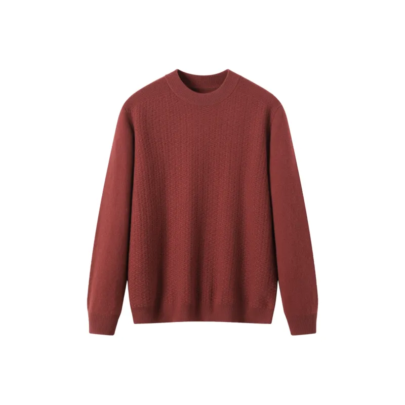 H YXIANG Cashmere Sweater Men's-4