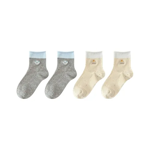 Moremoli Mid Calf Socks Women's 4 Pack