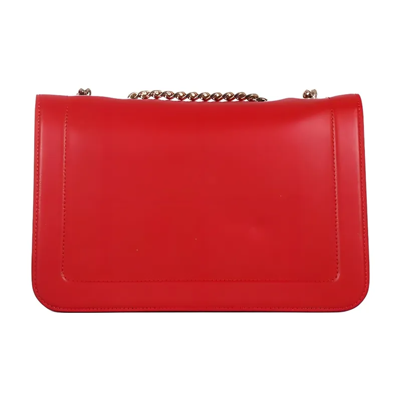 FERRAGAMO Leather Crossbody Bag, Shoulder Bag Regular Women's Red-6