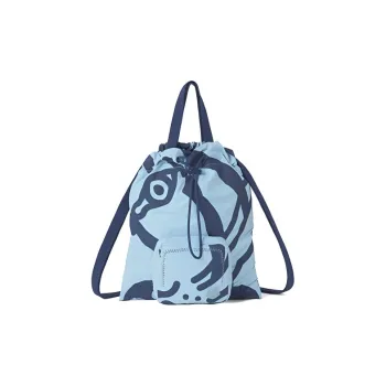 KENZO Nylon Fabric Backpack Unisex Glacier Blue