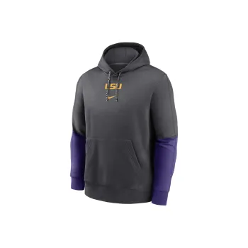 Nike Lsu Tigers Sideline Team Issue Club Men's Nike College Pullover Hoodie