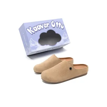 KAAVER OTTO Antibacterial Slip Resistant Abrasion Resistant Quiet Closed Toe Slippers Women's