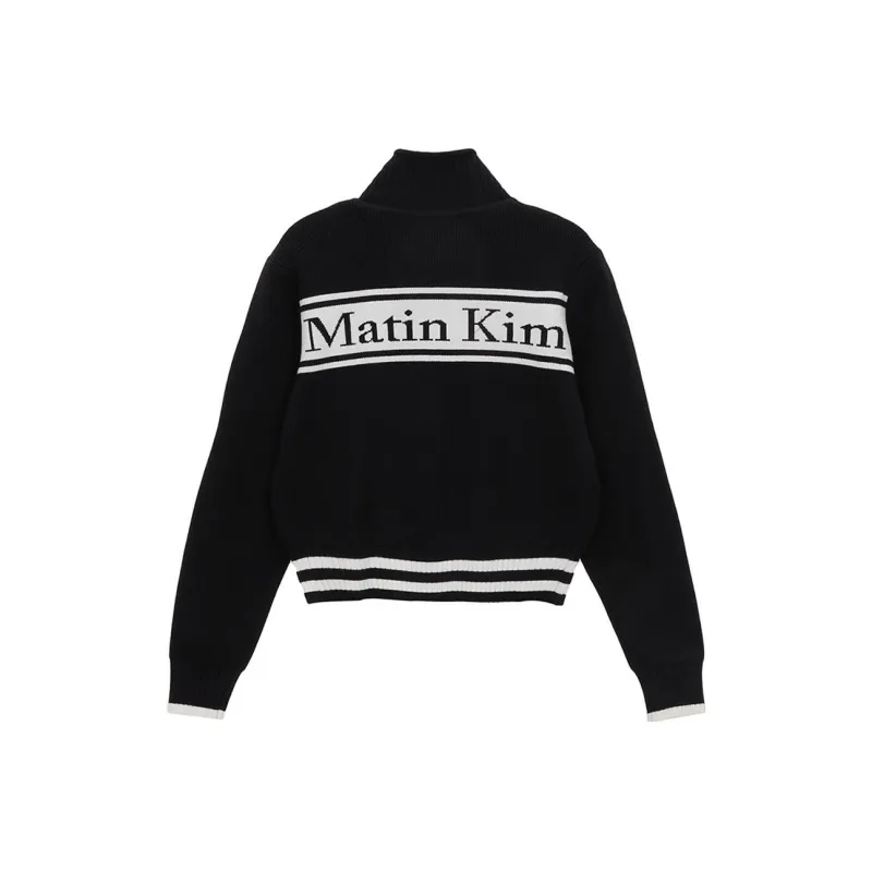 MATIN KIM Spell Point Stripe Knit Cardigan-0
