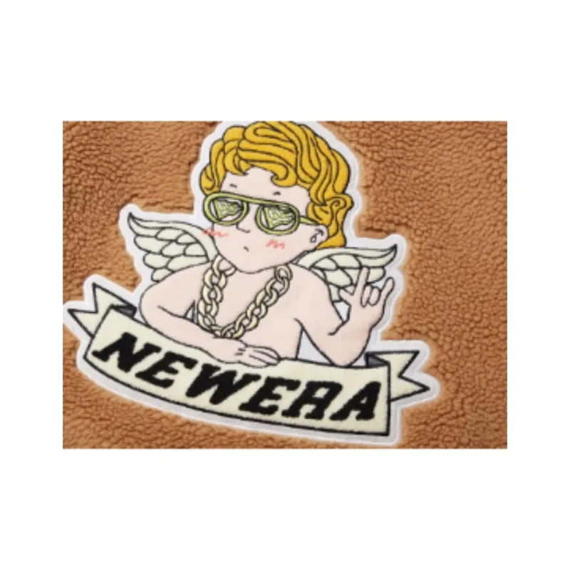 New Era Velvet feel Coat Unisex Brown-2