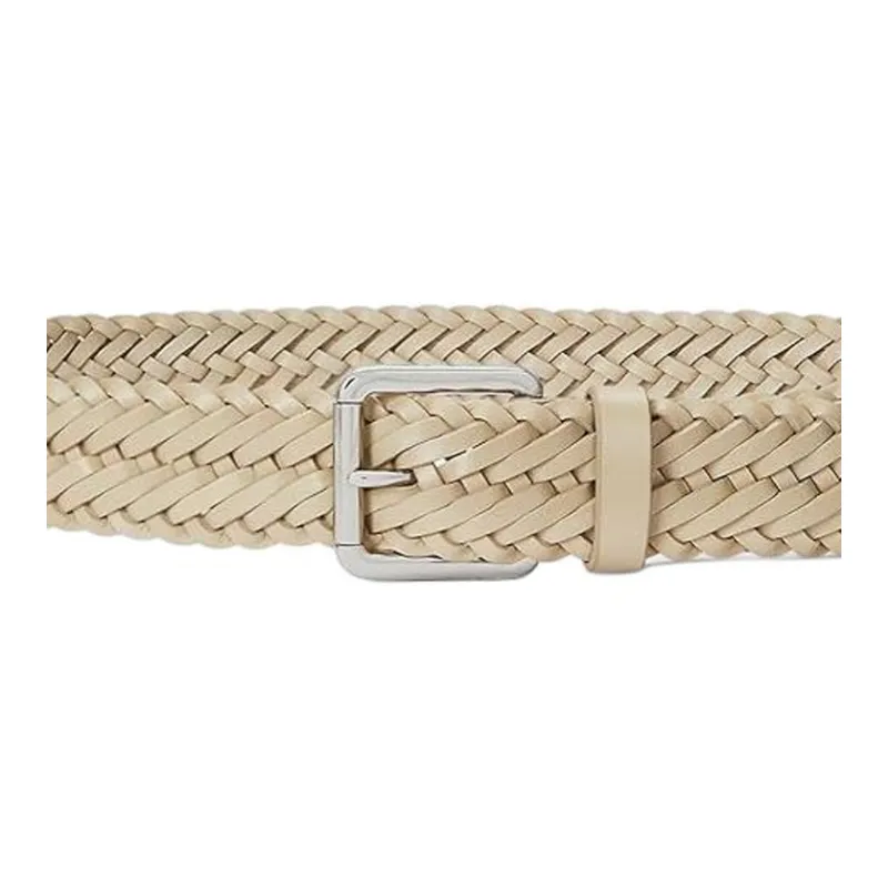 LAUREN RALPH LAUREN Vegetable Tanned Leather Belts Women's Umber Width 3.81CM-2