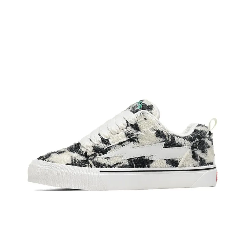 VFTS Lightning Skateboard Shoes Anti Slip Wear Resistant Low Top Students Preppy Style Puffy Shoes Unisex-15