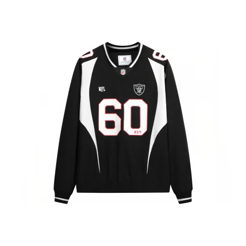 NFL 블랙 남녀공용 맨투맨