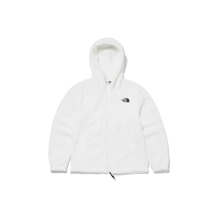 THE NORTH FACE COMFY Hooded Coat Couple's Unisex Ivory White-0