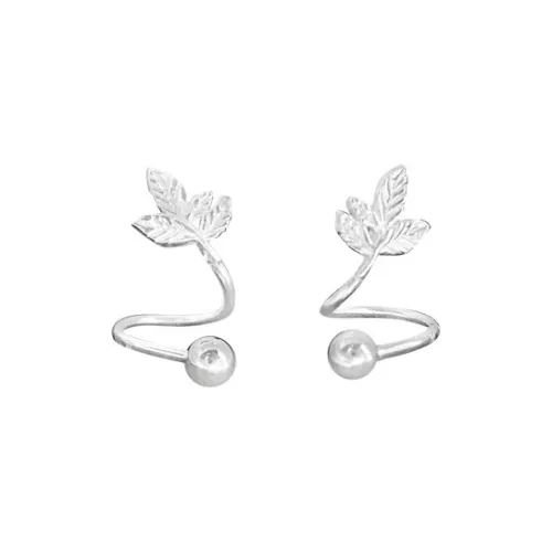 QUIET LOVE Sterling Silver Stud Earrings Women's