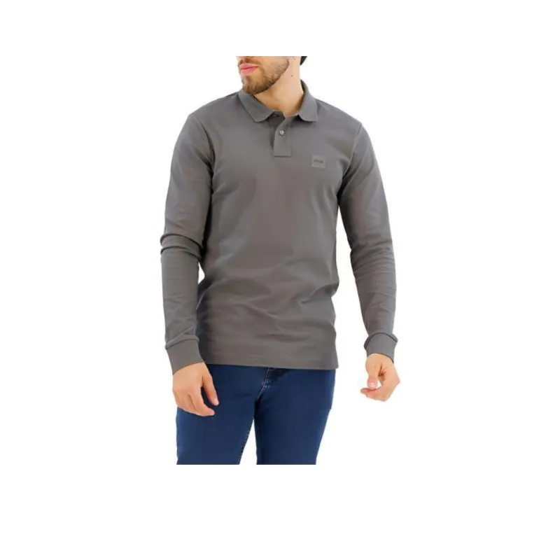 HUGO BOSS Logo Patch Slim Fit Polo Shirt-0