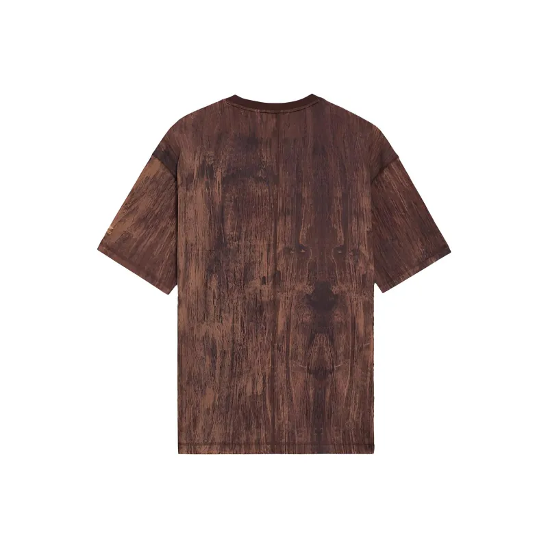 Disney X LINING T Shirts Men Umber Wood Grain All Over Print-1