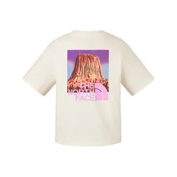 THE NORTH FACE Drop Shoulder Sleeve T Shirt Women's QLI/Dune White