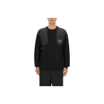 MOSCHINO Logo Patch Crewneck Knitted Jumper