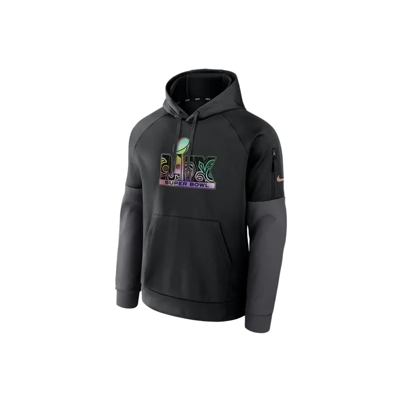 Nike Super Bowl Lix Logo Fitness Men's Nike Therma Nfl Pullover Hoodie-0