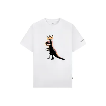Converse OUKAN Michel Basquiat T Shirts Men White
