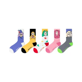 PL Mid Calf Socks Unisex 5 Pack