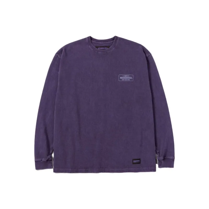 NEIGHBORHOOD Long SLeeve Pigment Dyed Crewneck-1